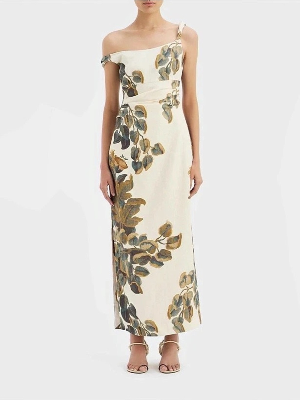 SIR THE LABEL Evalita Twist Dress in Pine Valley 0P XXS